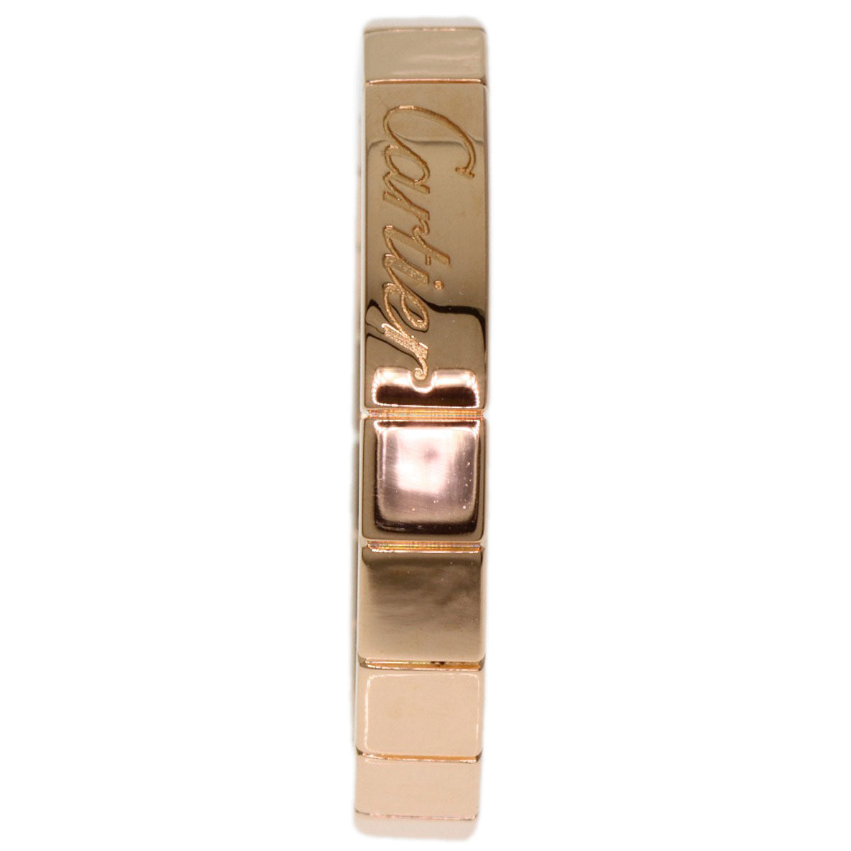 CARTIER Laniere # 49 Ring K18 Pink Gold Ladies [Used]