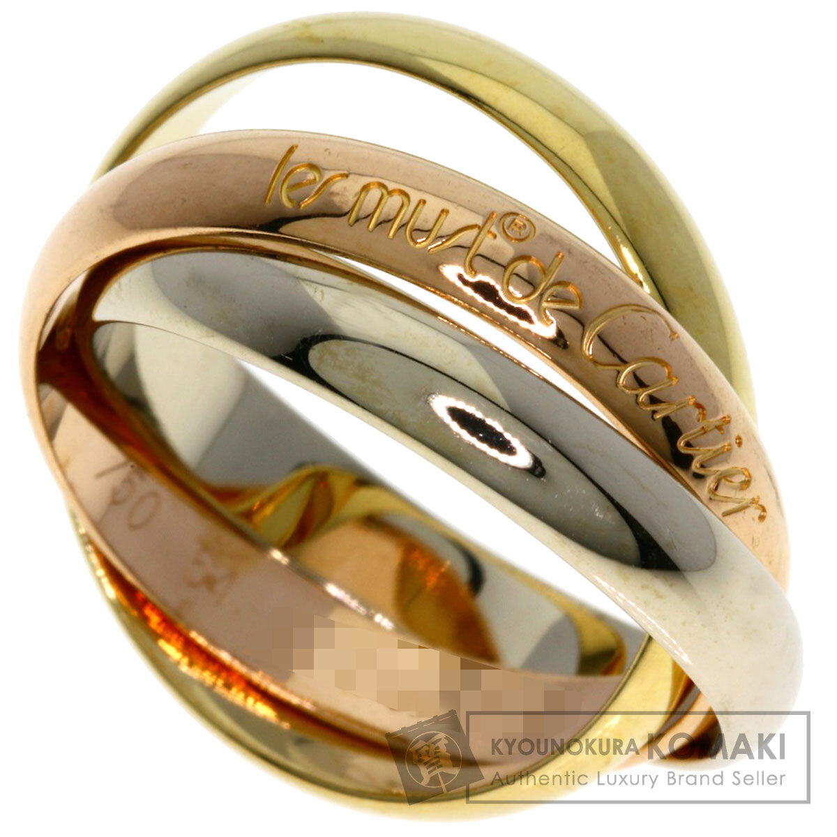 CARTIER Trinity #54 Ring K18 Yellow Gold K18 White GoldLadies [Used]