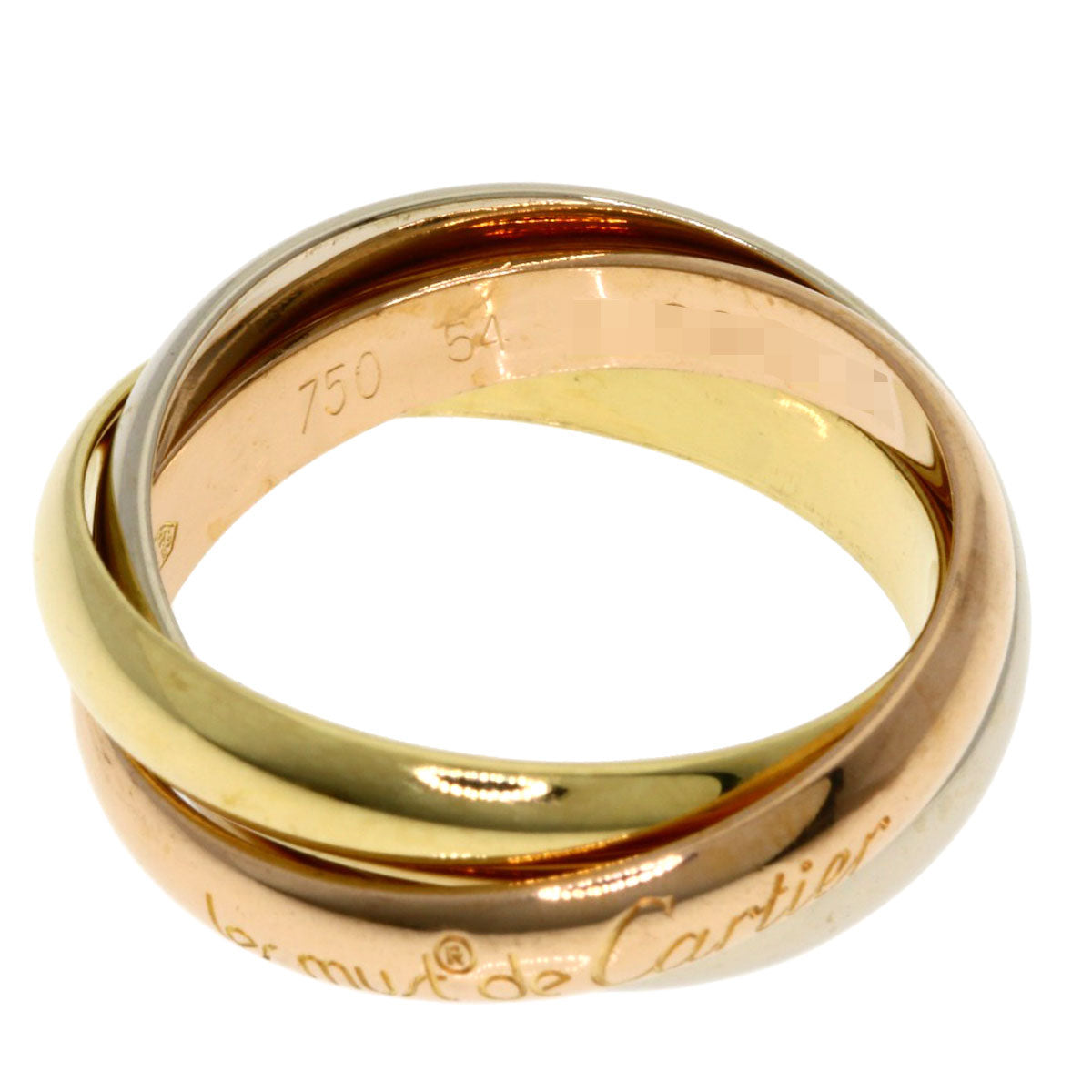 CARTIER Trinity #54 Ring K18 Yellow Gold K18 White GoldLadies [Used]