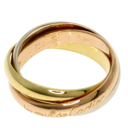 CARTIER Trinity #54 Ring K18 Yellow Gold K18 White GoldLadies [Used]