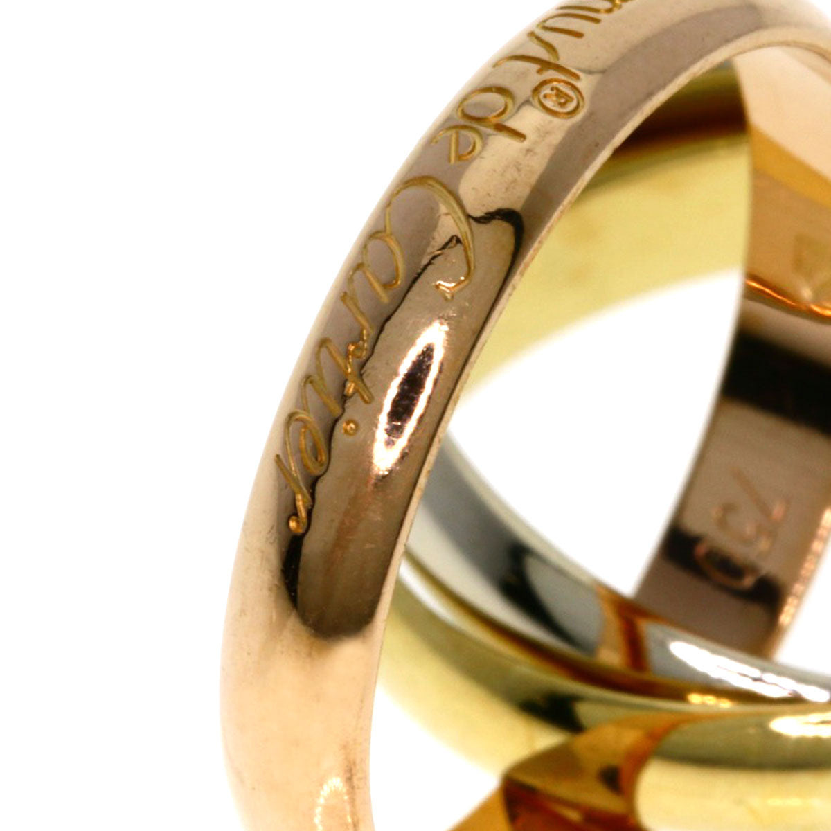 CARTIER Trinity #54 Ring K18 Yellow Gold K18 White GoldLadies [Used]