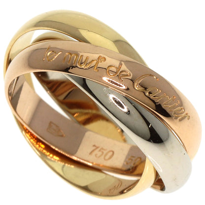 CARTIER Trinity #50 Ring K18 Yellow Gold K18 White GoldLadies [Used]