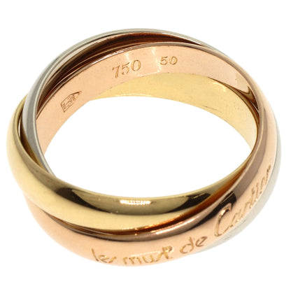 CARTIER Trinity #50 Ring K18 Yellow Gold K18 White GoldLadies [Used]