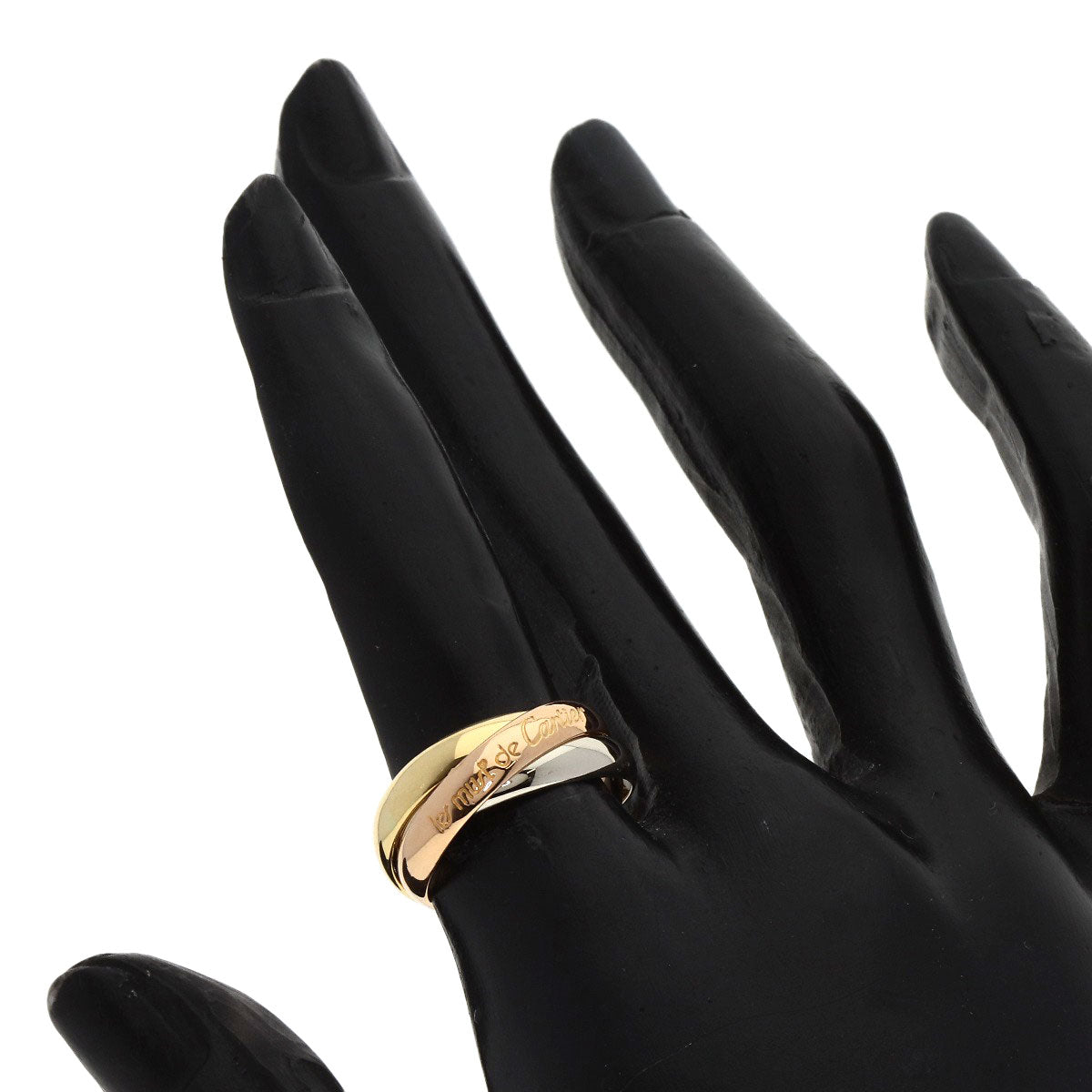 CARTIER Trinity #50 Ring K18 Yellow Gold K18 White GoldLadies [Used]