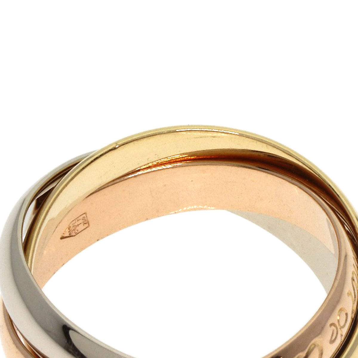 CARTIER Trinity #50 Ring K18 Yellow Gold K18 White GoldLadies [Used]