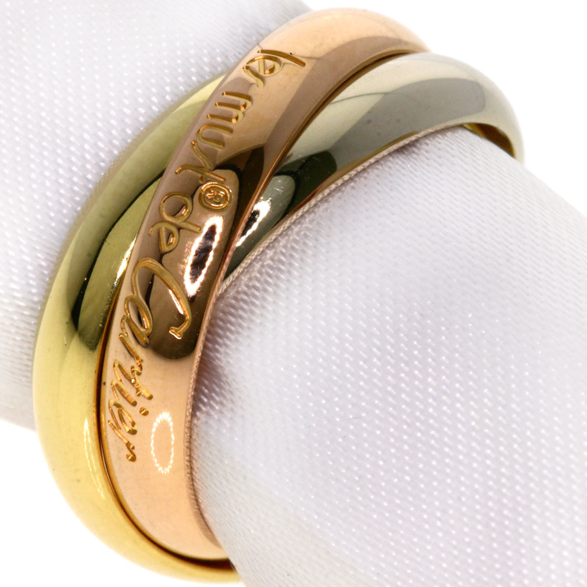 CARTIER   Trinity #51 Ring  K18 Yellow Gold 18K Pink GoldLadies [Used]