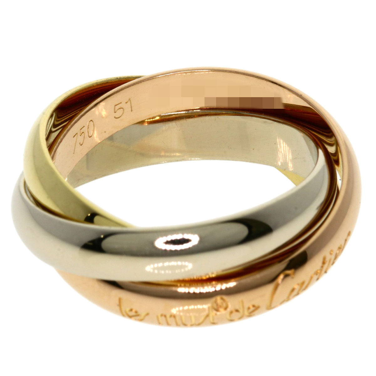 CARTIER   Trinity #51 Ring  K18 Yellow Gold 18K Pink GoldLadies [Used]