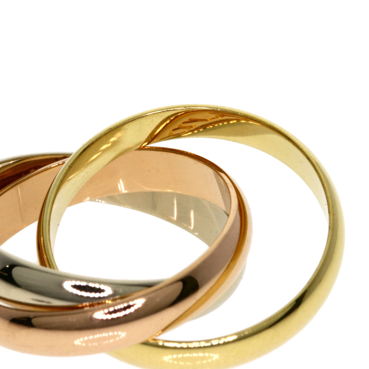 CARTIER   Trinity #51 Ring  K18 Yellow Gold 18K Pink GoldLadies [Used]