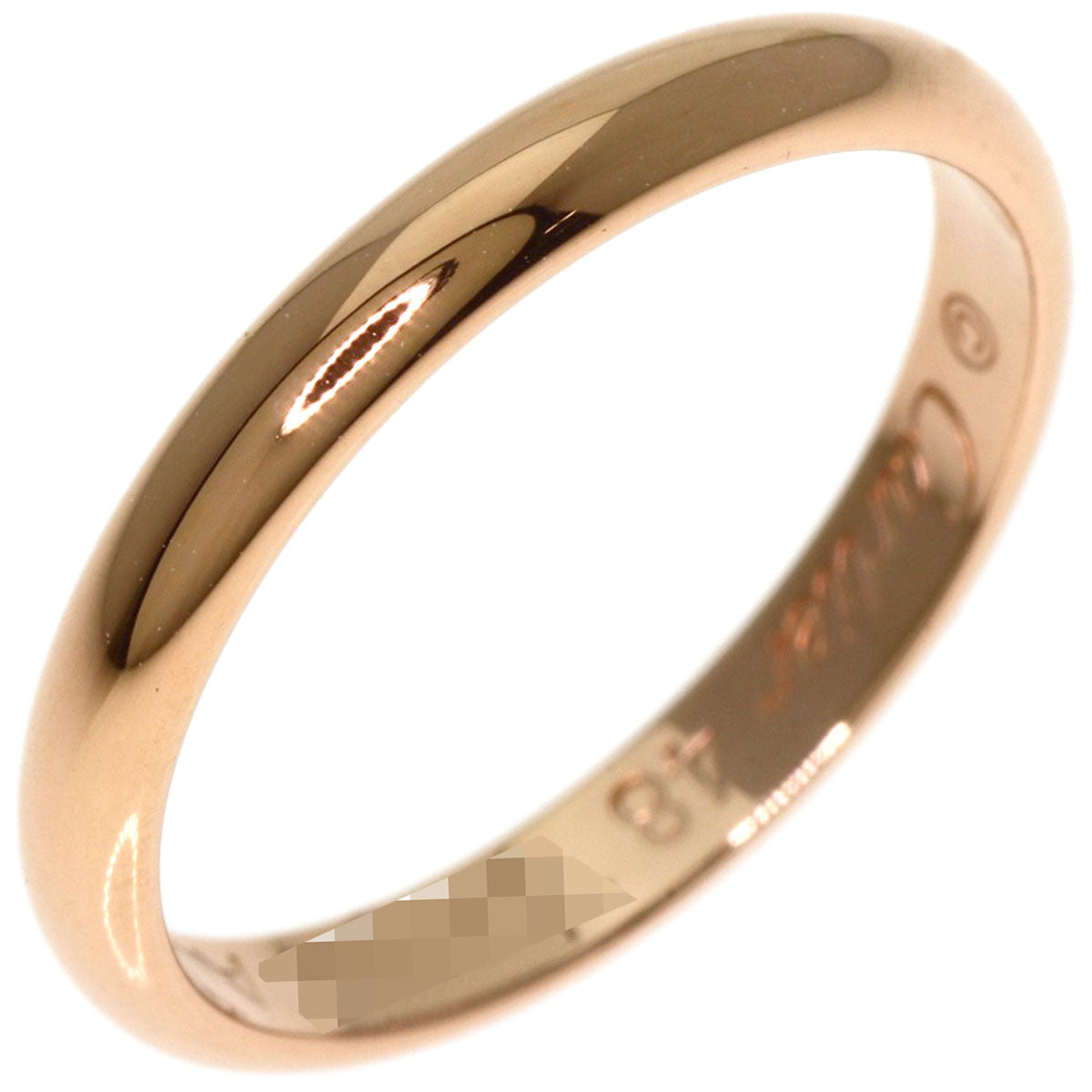CARTIER Wedding #48 Ring K18 Pink Gold Ladies [Used]