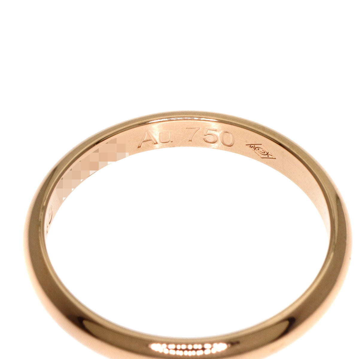 CARTIER Wedding #48 Ring K18 Pink Gold Ladies [Used]