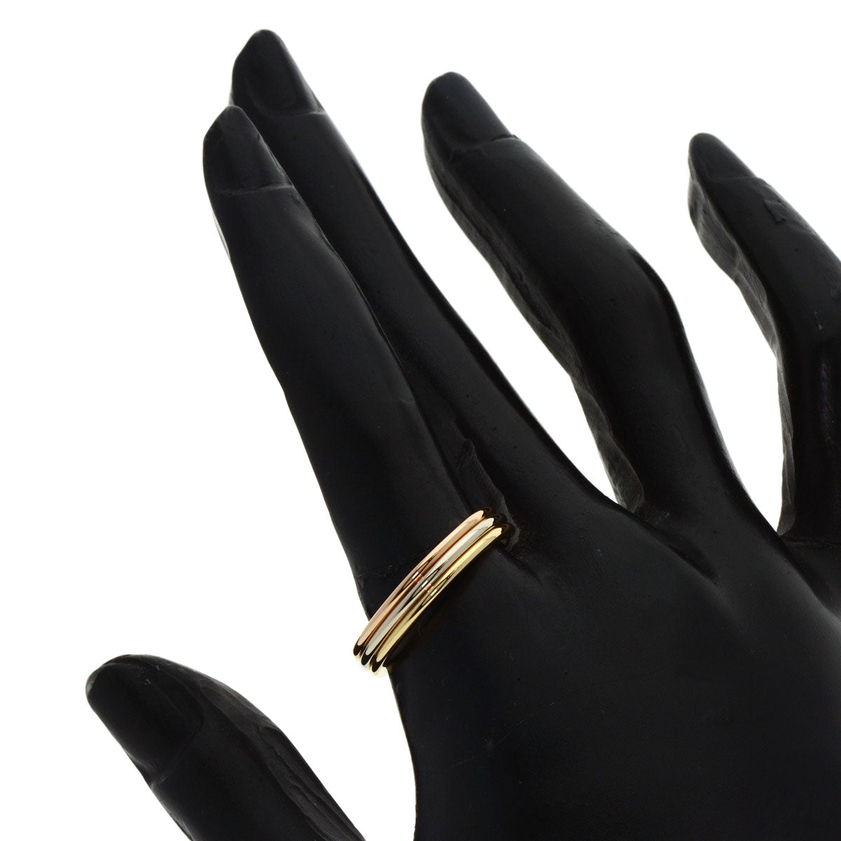 CARTIER Three colors # 58 Ring K18 Yellow Gold K18 White Goldunisex [Used]