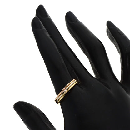 CARTIER Three colors # 58 Ring K18 Yellow Gold K18 White Goldunisex [Used]