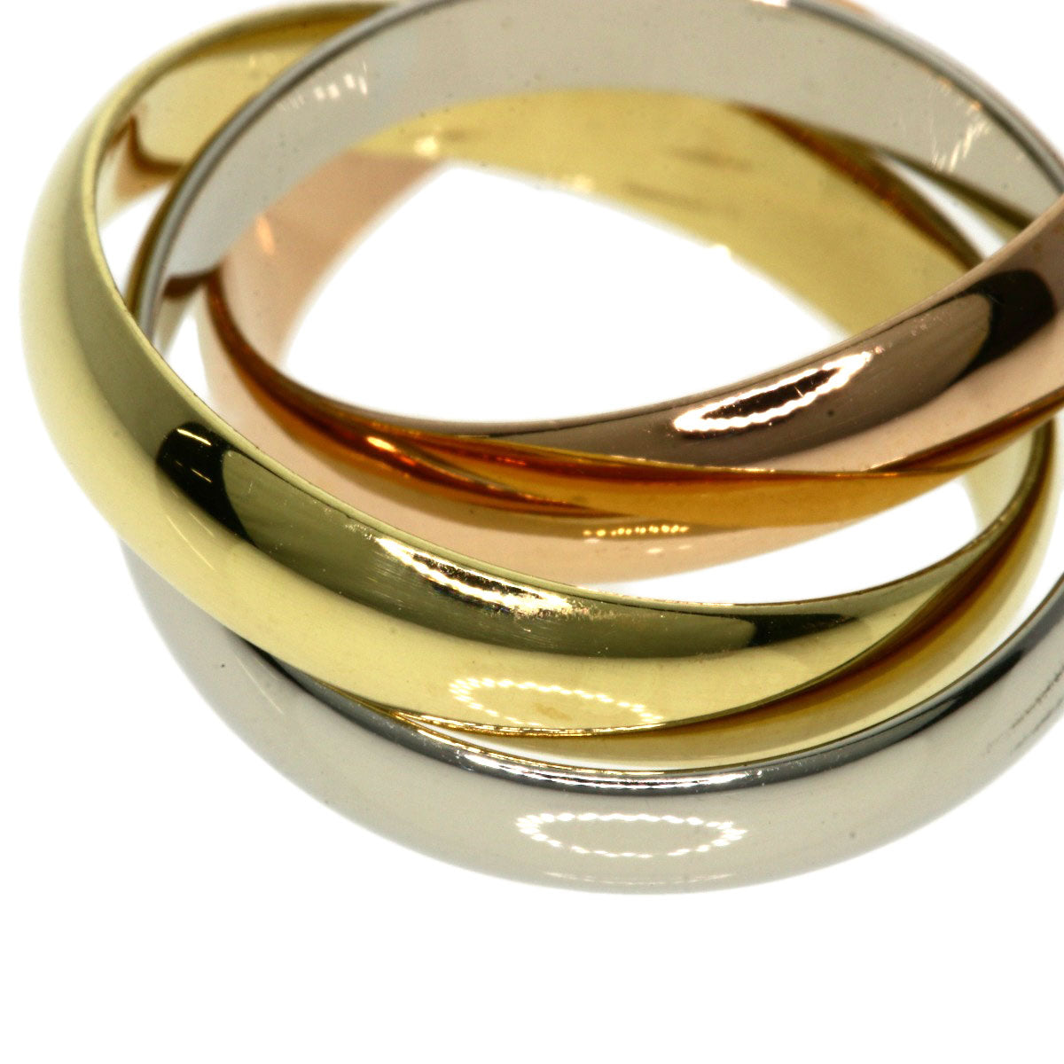 CARTIER Trinity #48 Ring K18 Yellow Gold K18 White GoldLadies [Used]
