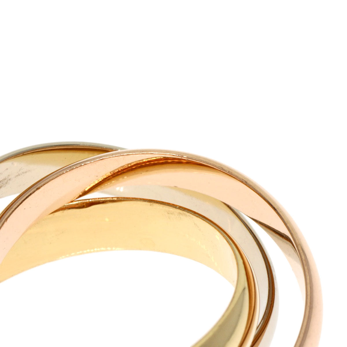 CARTIER Trinity #49 Ring K18 Yellow Gold 18K Pink GoldLadies [Used]