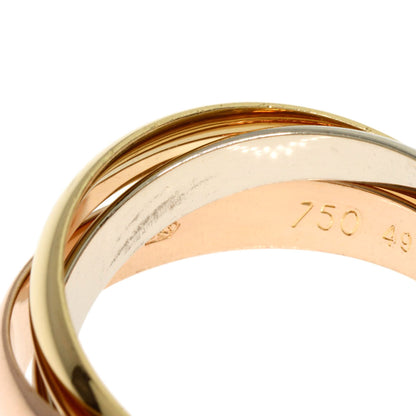CARTIER Trinity #49 Ring K18 Yellow Gold 18K Pink GoldLadies [Used]