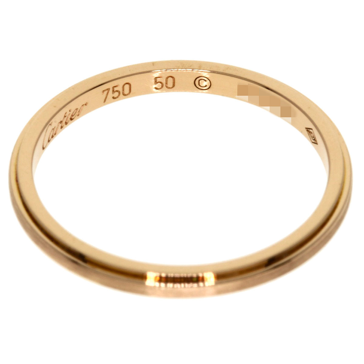 CARTIER Amour #50 Ring K18 Pink Gold Ladies [Used]