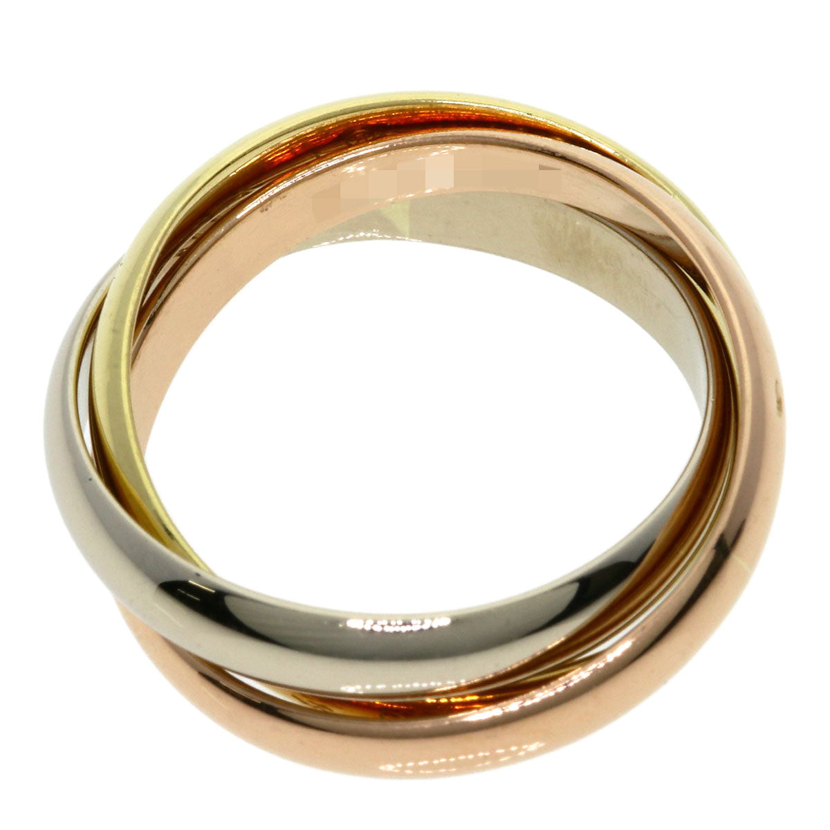 CARTIER   Trinity Ring  K18 Yellow Gold 18K Pink GoldLadies [Used]