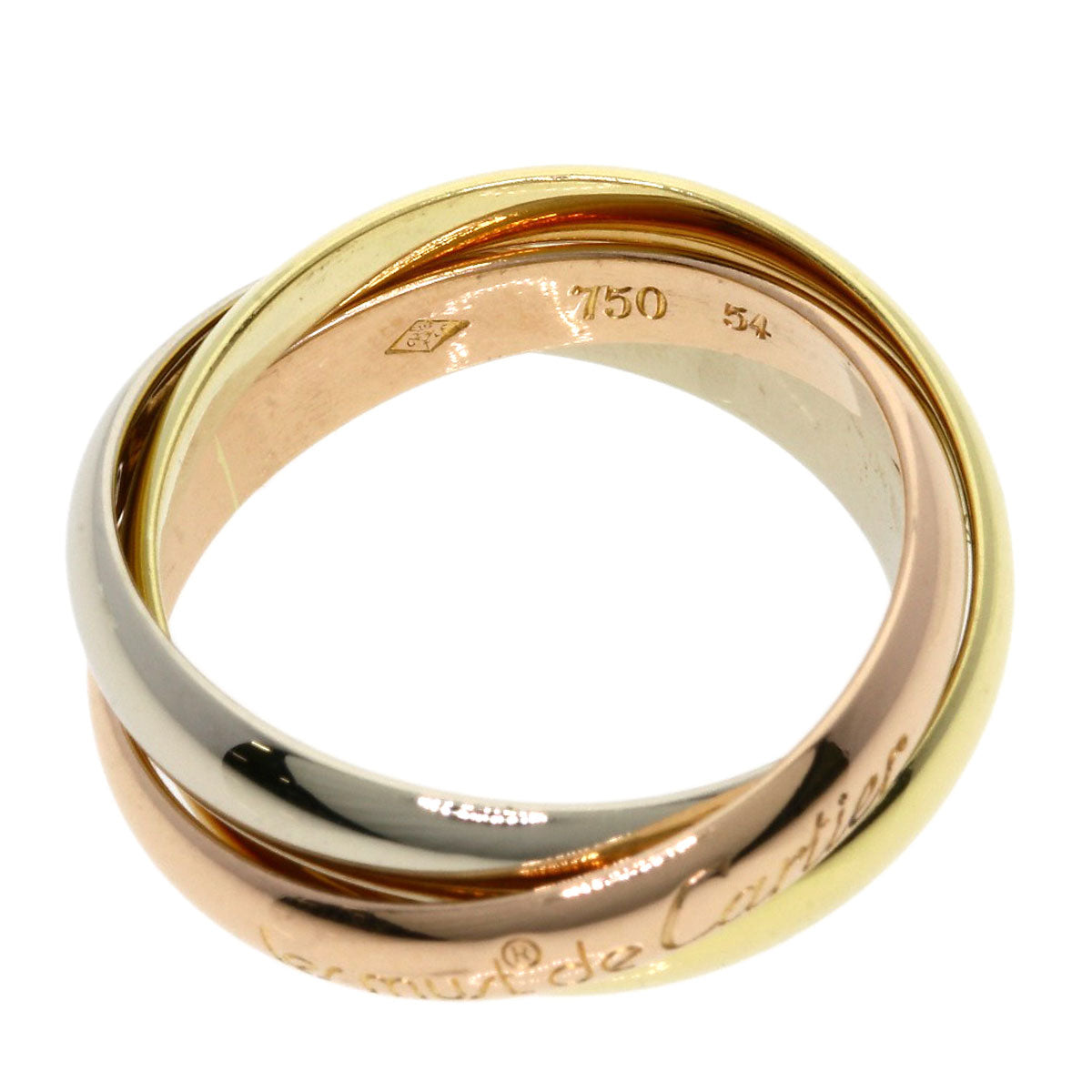 CARTIER   Trinity Ring  K18 Yellow Gold 18K Pink GoldLadies [Used]