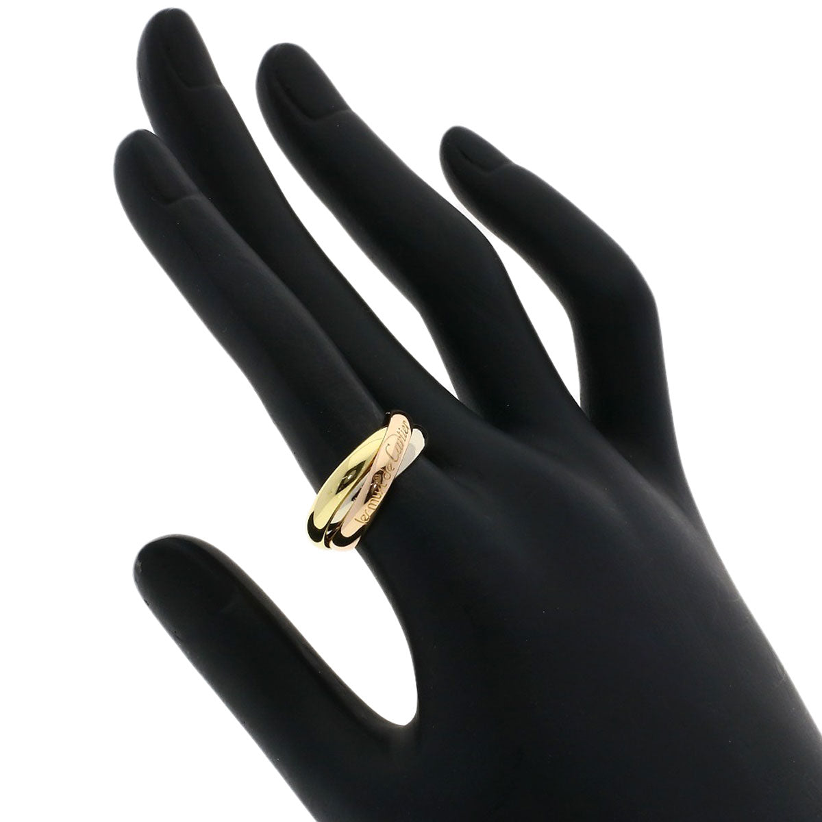 CARTIER   Trinity Ring  K18 Yellow Gold 18K Pink GoldLadies [Used]