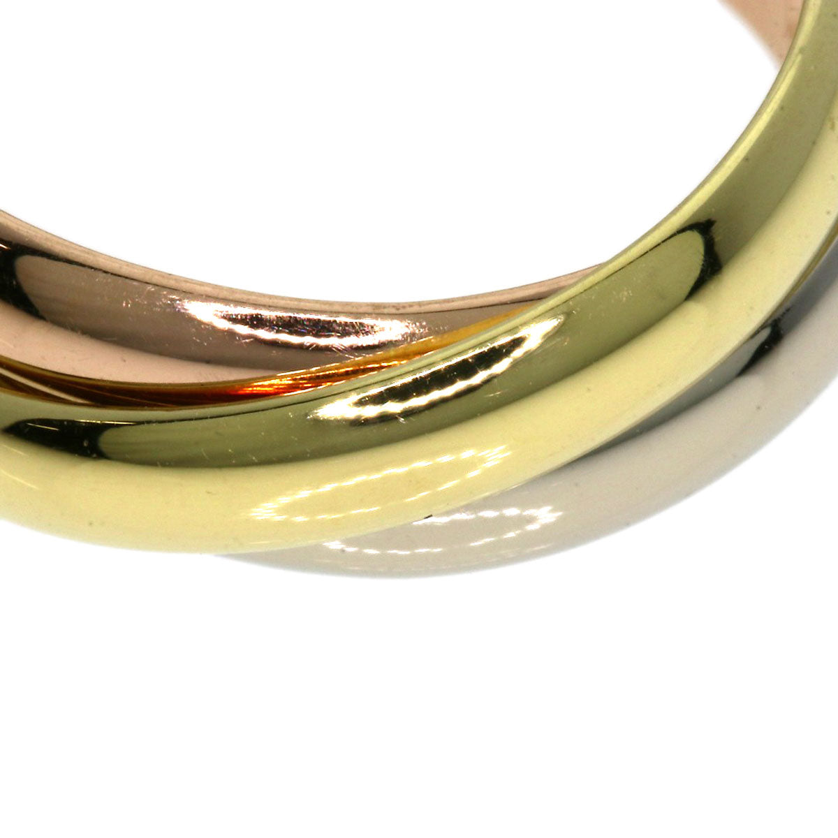 CARTIER   Trinity Ring  K18 Yellow Gold 18K Pink GoldLadies [Used]