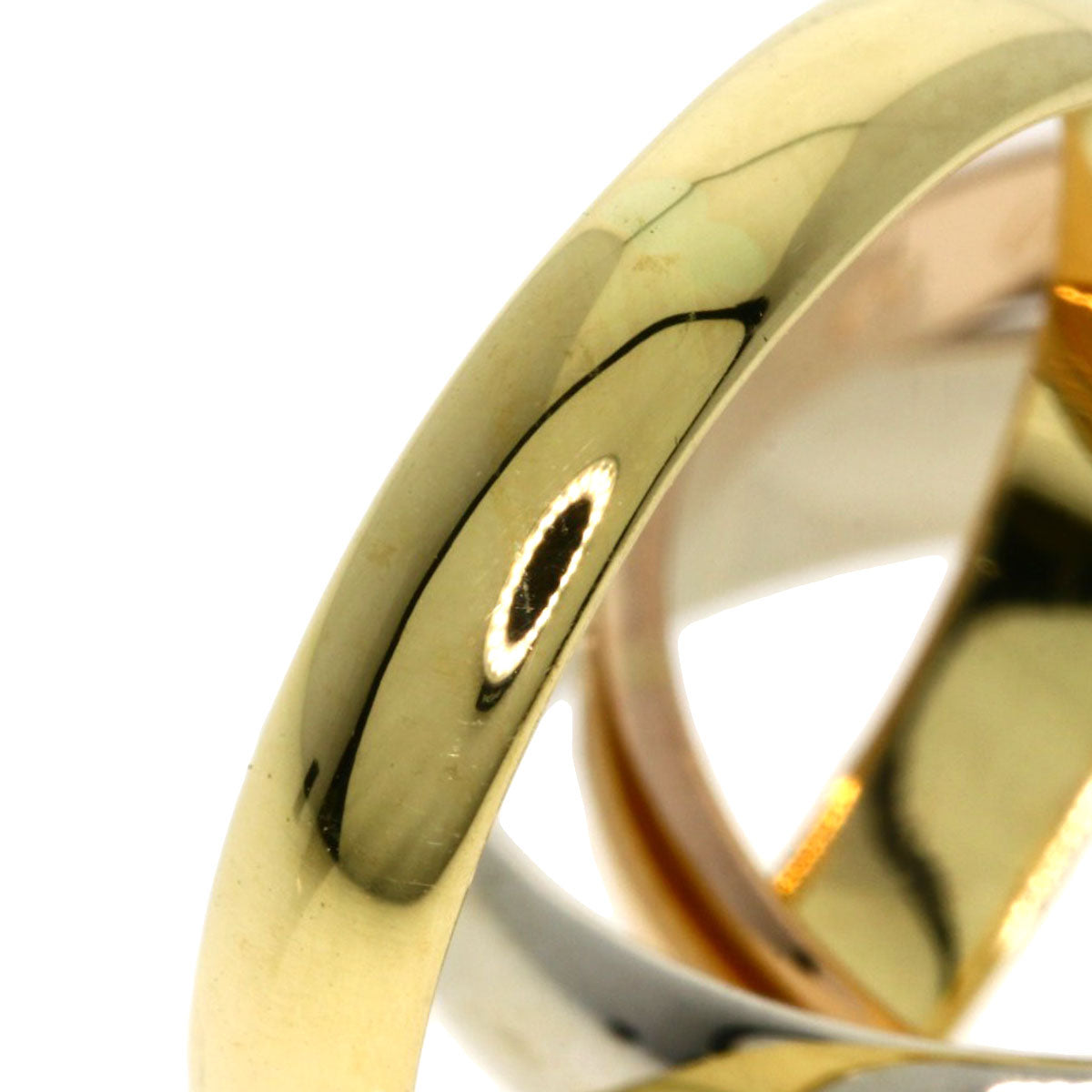 CARTIER   Trinity #52 Ring  K18 Yellow Gold K18 White GoldLadies [Used]