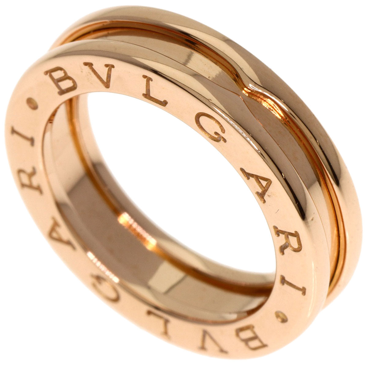 BVLGARI B.zero1 1 Band #47 Ring K18 Pink Gold Ladies [Used]