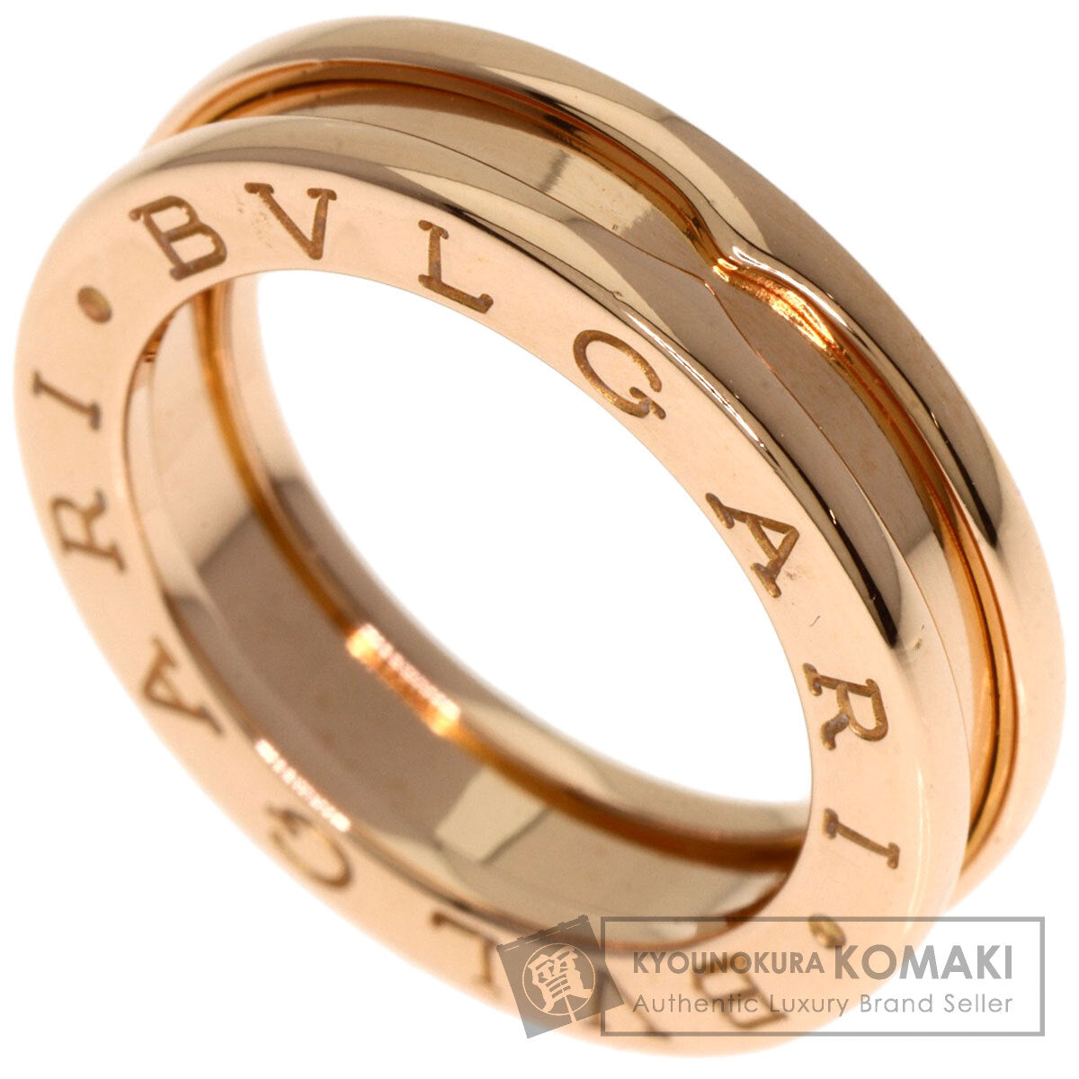 BVLGARI B.zero1 1 Band #47 Ring K18 Pink Gold Ladies [Used]