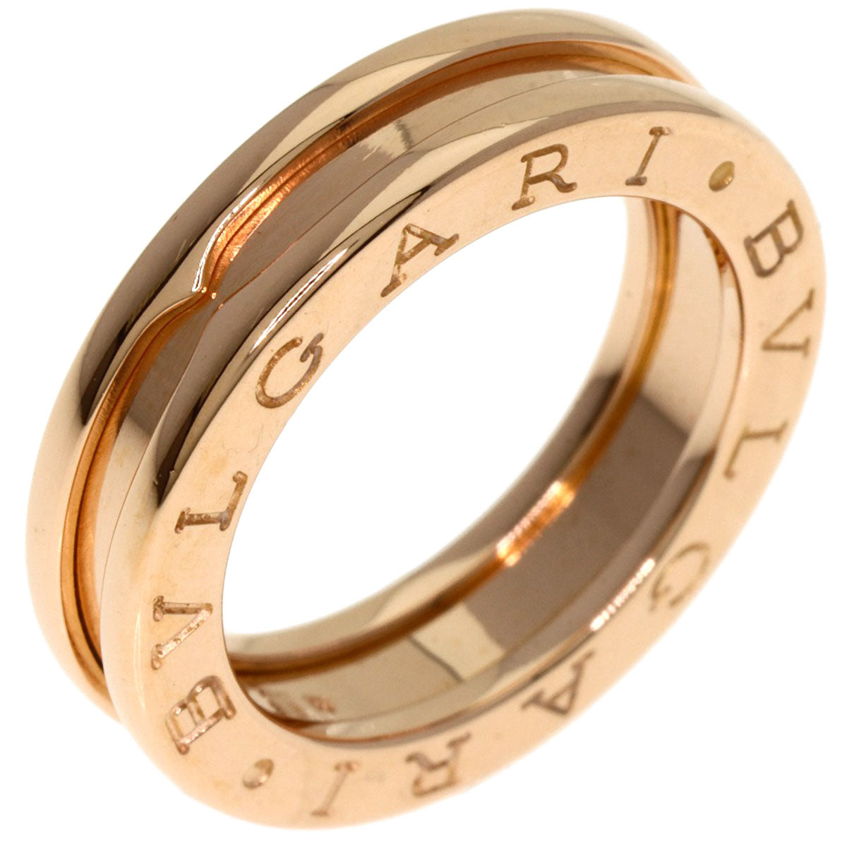 BVLGARI B.zero1 1 Band #47 Ring K18 Pink Gold Ladies [Used]