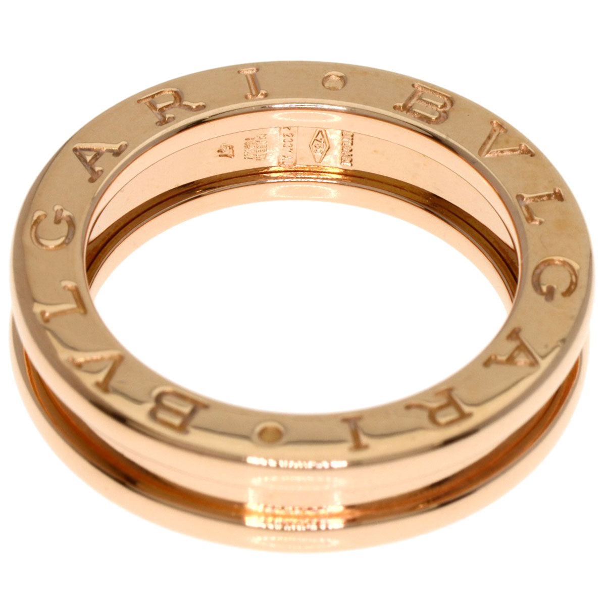 BVLGARI B.zero1 1 Band #47 Ring K18 Pink Gold Ladies [Used]