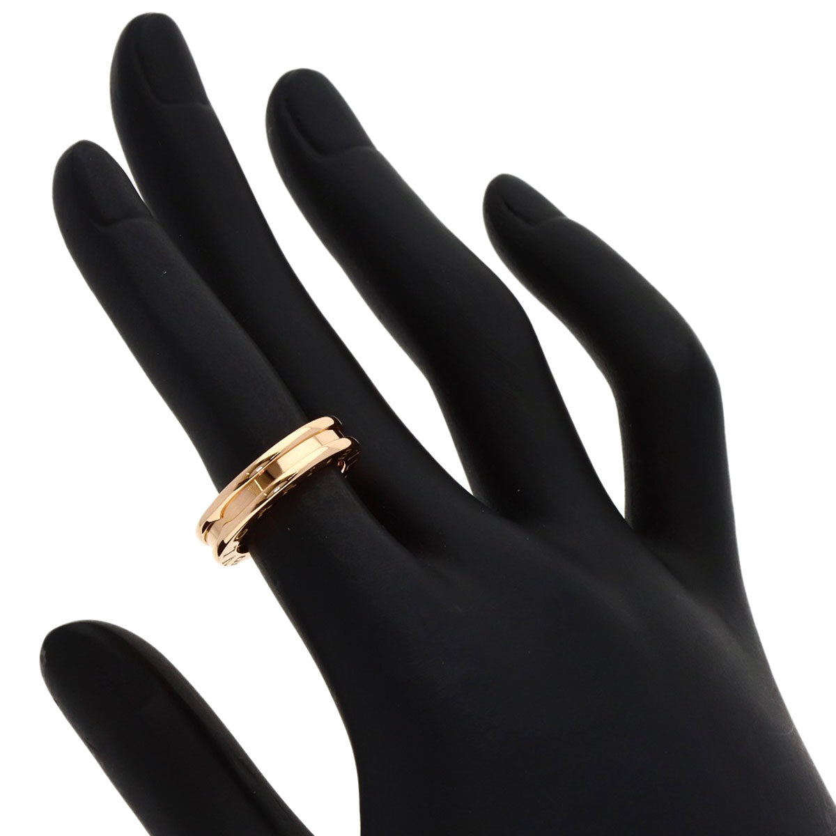 BVLGARI B.zero1 1 Band #47 Ring K18 Pink Gold Ladies [Used]