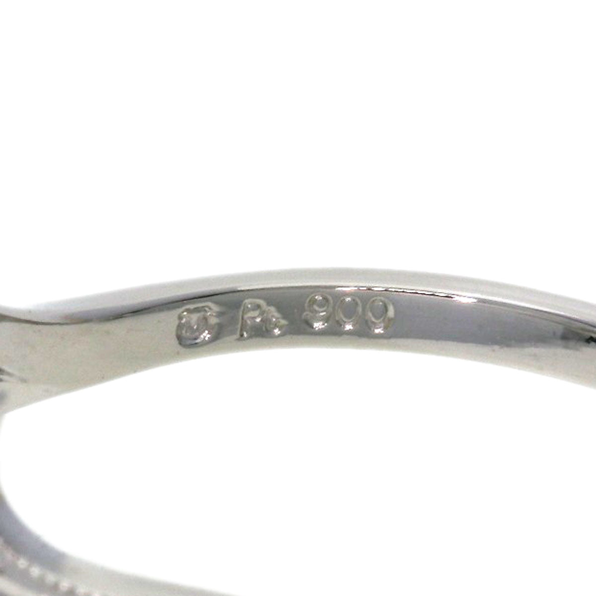 MIKIMOTO Leaf Pearl Pearl 2P Diamond Ring Platinum PT900 Ladies [Used]