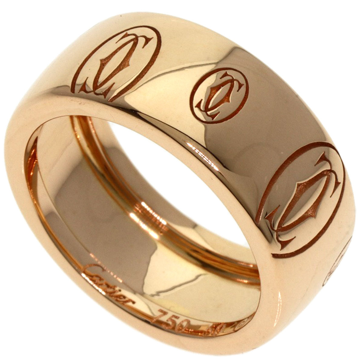 CARTIER   Happy Birthday LM #50 Ring  K18 Pink Gold Ladies [Used]