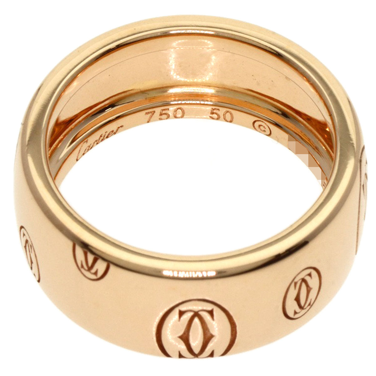 CARTIER   Happy Birthday LM #50 Ring  K18 Pink Gold Ladies [Used]