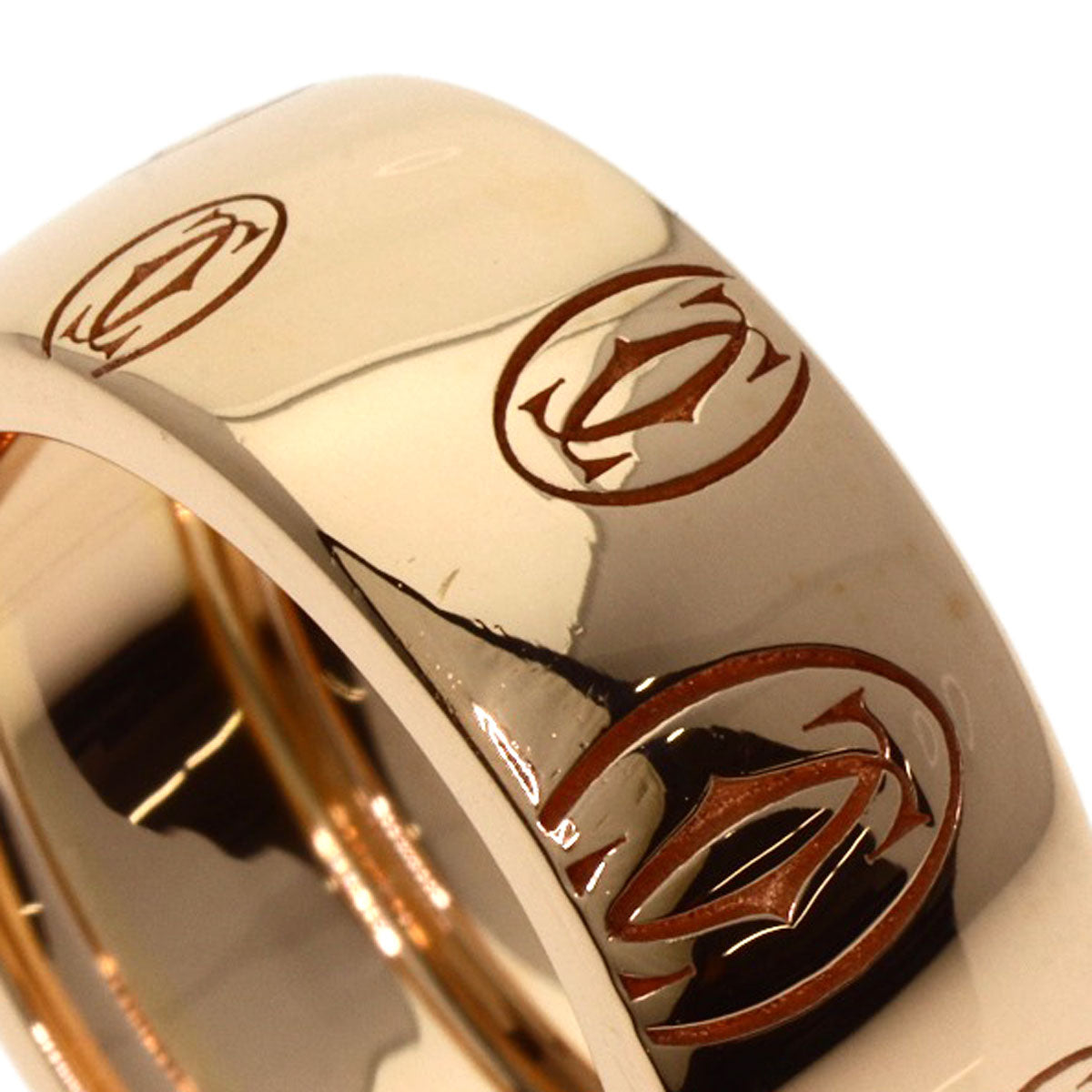 CARTIER   Happy Birthday LM #50 Ring  K18 Pink Gold Ladies [Used]