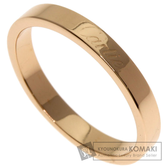 CARTIER Flat Band #58 Ring K18 Pink Gold Ladies [Used]