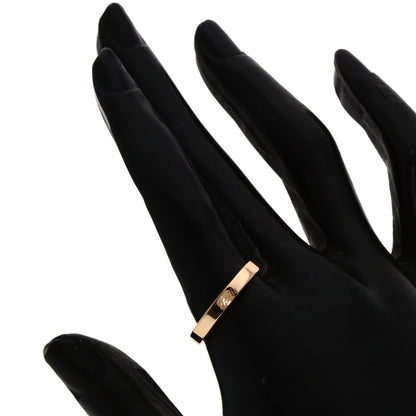 CARTIER Flat Band #58 Ring K18 Pink Gold Ladies [Used]