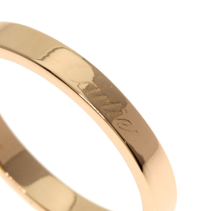 CARTIER Flat Band #58 Ring K18 Pink Gold Ladies [Used]