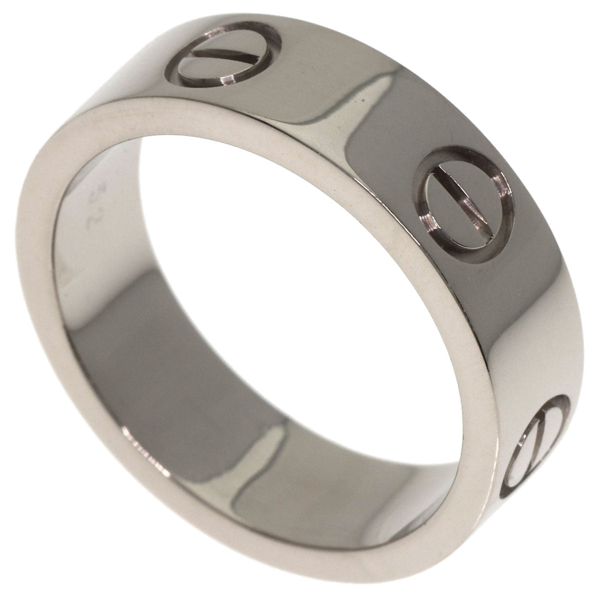CARTIER love ring #52 Ring K18 White Gold Ladies [Used]