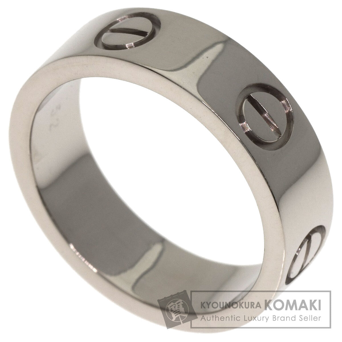 CARTIER love ring #52 Ring K18 White Gold Ladies [Used]