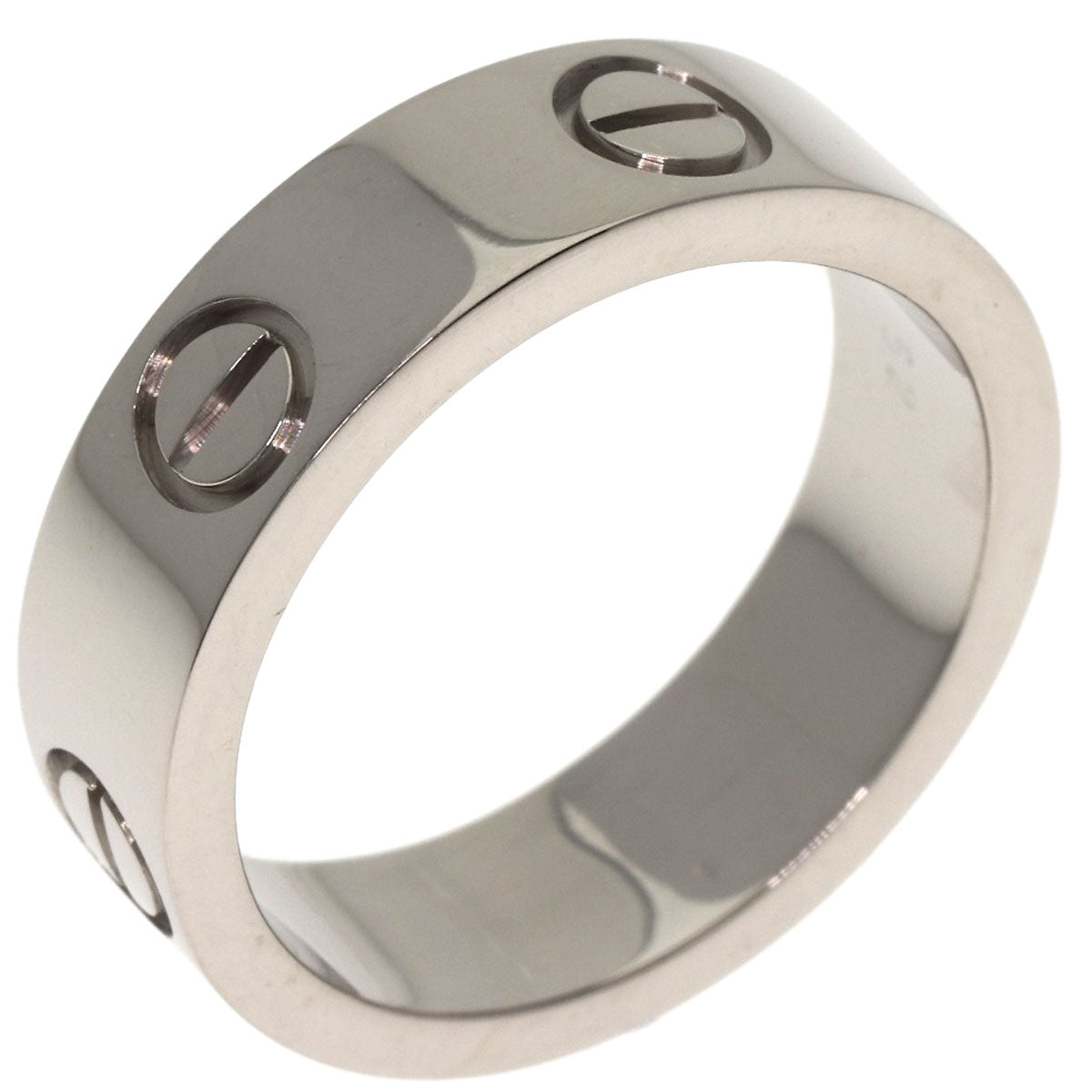 CARTIER love ring #52 Ring K18 White Gold Ladies [Used]