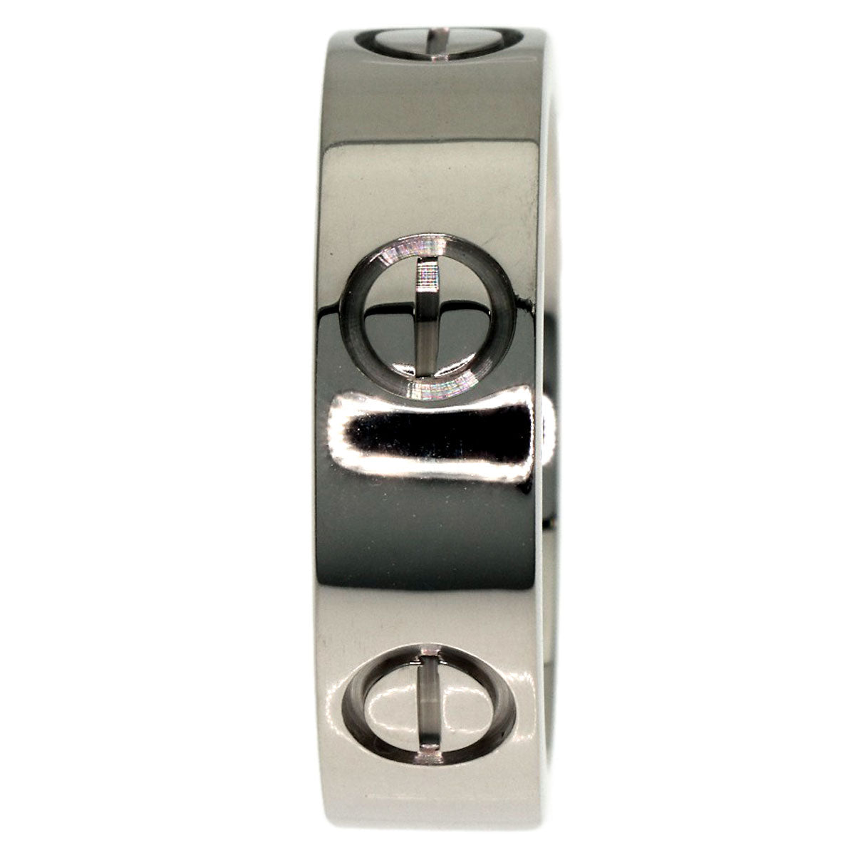 CARTIER love ring #52 Ring K18 White Gold Ladies [Used]