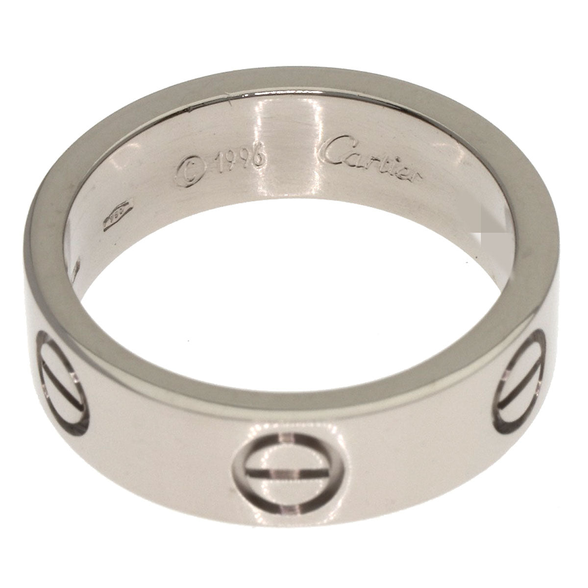 CARTIER love ring #52 Ring K18 White Gold Ladies [Used]