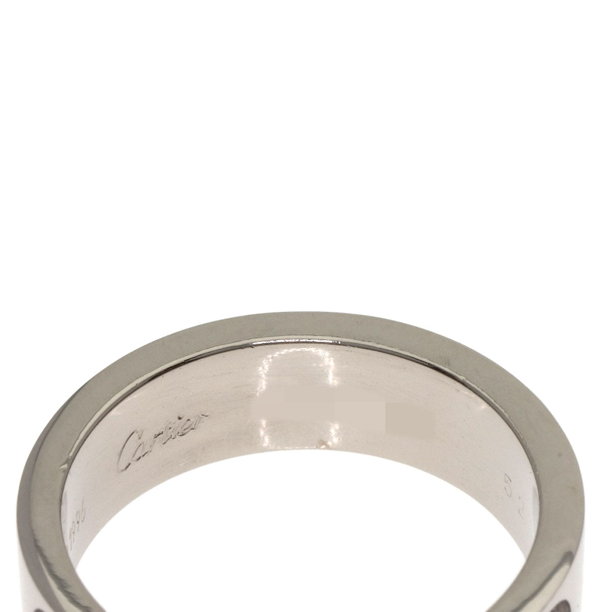 CARTIER love ring #52 Ring K18 White Gold Ladies [Used]