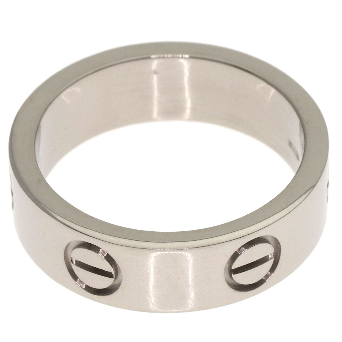 CARTIER love ring #52 Ring K18 White Gold Ladies [Used]