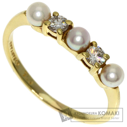 TIFFANY&Co. Diamond Pearl Pearl Ring K18 Yellow Gold Ladies [Used]