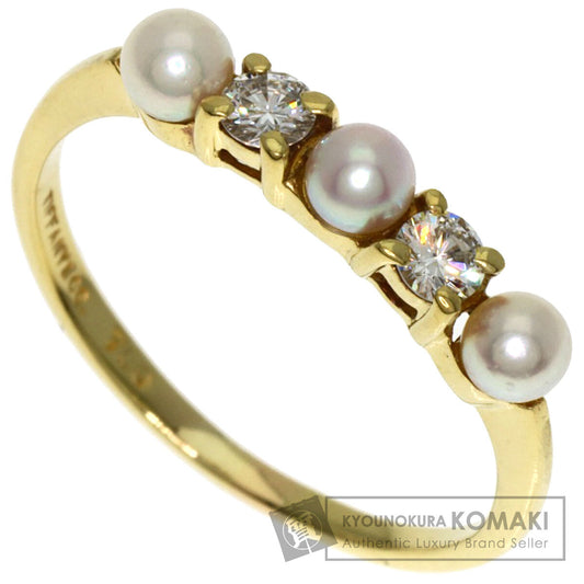 TIFFANY&Co. Diamond Pearl Pearl Ring K18 Yellow Gold Ladies [Used]