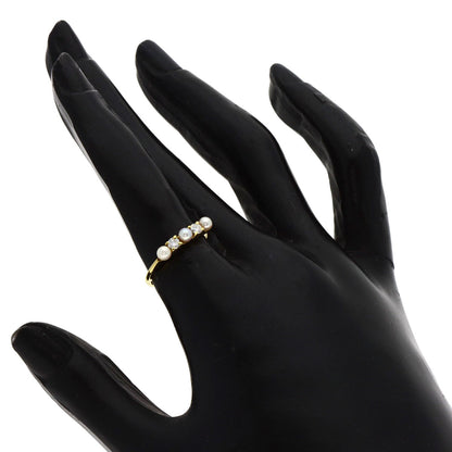 TIFFANY&Co. Diamond Pearl Pearl Ring K18 Yellow Gold Ladies [Used]