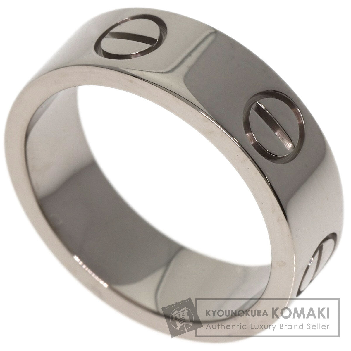 CARTIER love ring #49 Ring K18 White Gold Ladies [Used]