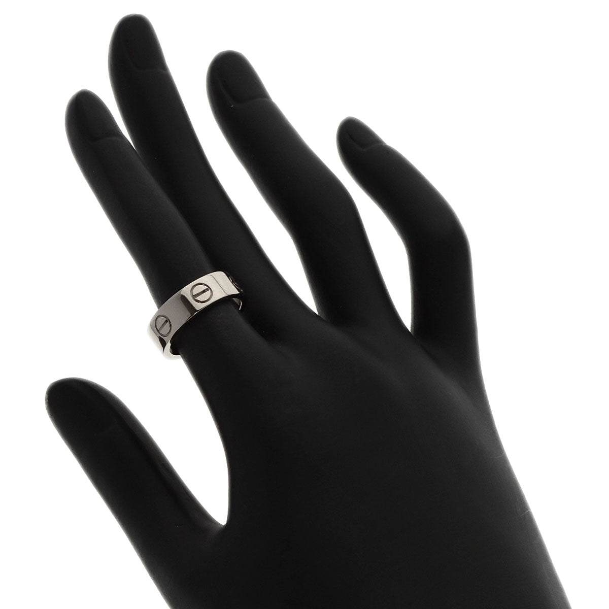 CARTIER love ring #49 Ring K18 White Gold Ladies [Used]