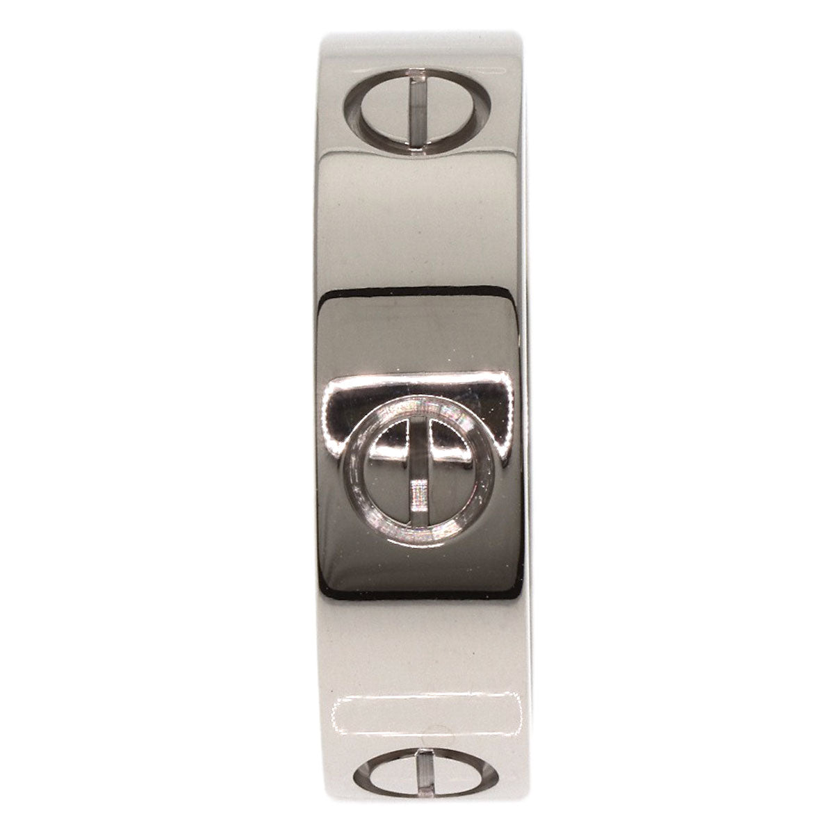 CARTIER   love ring #61 Ring  K18 White Gold unisex [Used]